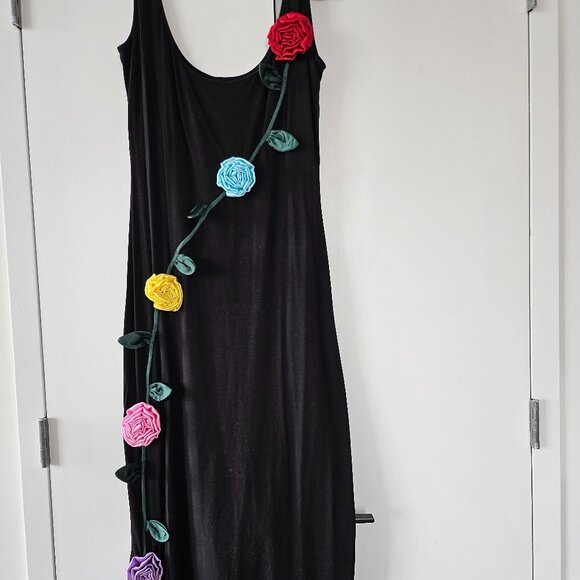 Samantha Pleet Climbing Rose Multiflora Dress - Picture 1 of 7